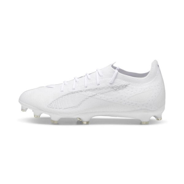 ULTRA 5 PRO FG/AG Unisex Football Boots in White, Size 8, Textile by PUMA Shoes