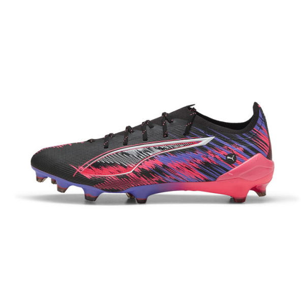 ULTRA 5 ULTIMATE F1Â® FG Football Boots in Black/White/Sunset Glow, Size 4, Textile by PUMA Shoes