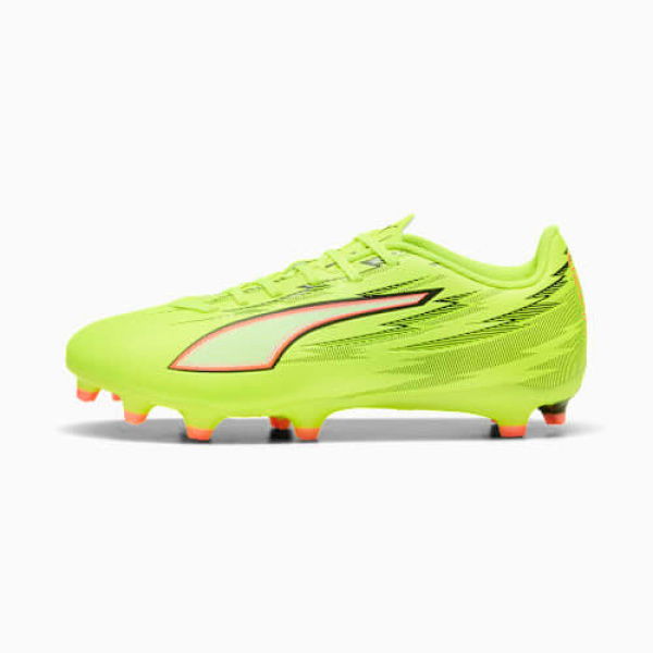 ULTRA 6 PLAY FG/AG Football Boots Women in Yellow Alert/Black/Glowing Red, Textile by PUMA Shoes