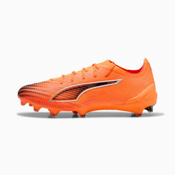 ULTRA 6 ULTIMATE FG Unisex Football Boots in Heat Fire/Black/Glowing Red, Size 4, Textile by PUMA Shoes