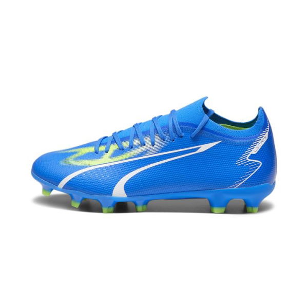 ULTRA MATCH FG/AG Football Boots in Ultra Blue/White/Pro Green, Size 8.5 by PUMA Shoes