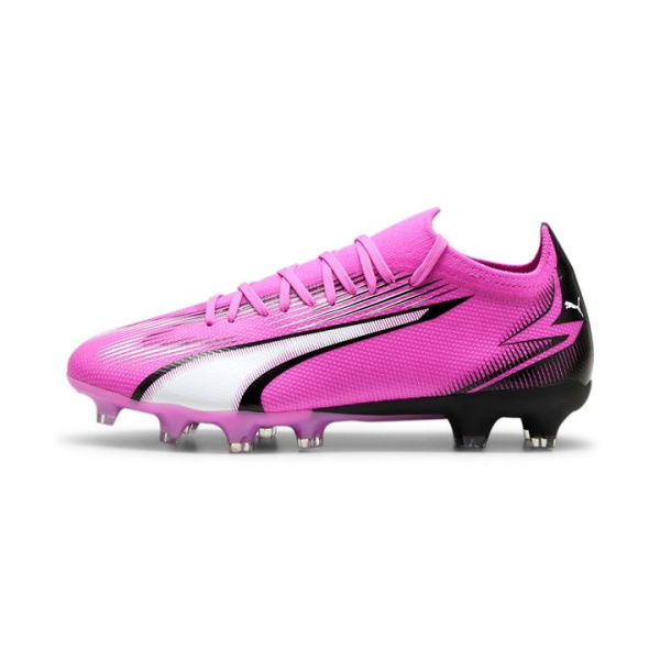 ULTRA MATCH FG/AG Women's Football Boots in Poison Pink/White/Black, Size 10, Textile by PUMA Shoes