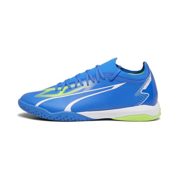 ULTRA MATCH IT Men's Football Boots in Ultra Blue/White/Pro Green, Size 10.5, Textile by PUMA Shoes