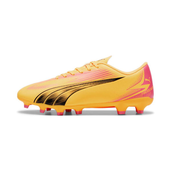 ULTRA PLAY FG/AG Men's Football Boots in Sun Stream/Black/Sunset Glow, Size 10, Textile by PUMA