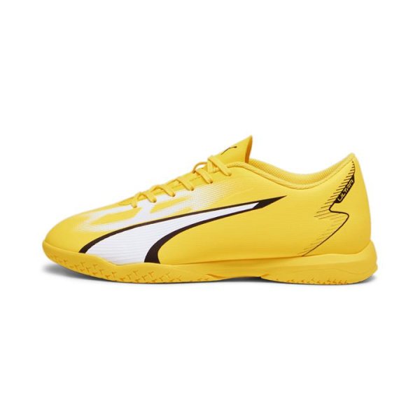 ULTRA PLAY IT Men's Football Boots in Yellow Blaze/White/Black, Size 11, Textile by PUMA