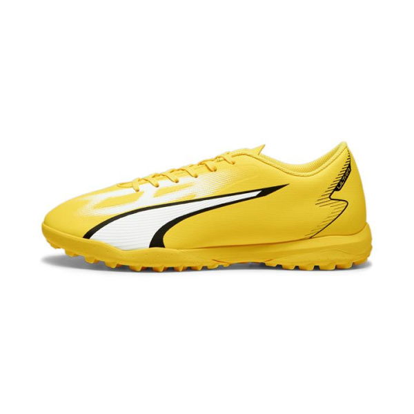 ULTRA PLAY TT Men's Football Boots in Yellow Blaze/White/Black, Size 11.5, Textile by PUMA