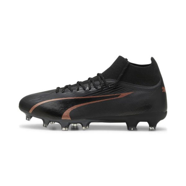 ULTRA PRO FG/AG Men's Football Boots in Black/Copper Rose, Size 10.5, Textile by PUMA Shoes