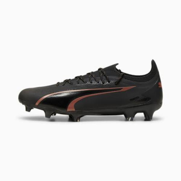 ULTRA ULTIMATE FG/AG Unisex Football Boots in Black/Copper Rose, Size 11, Textile by PUMA Shoes