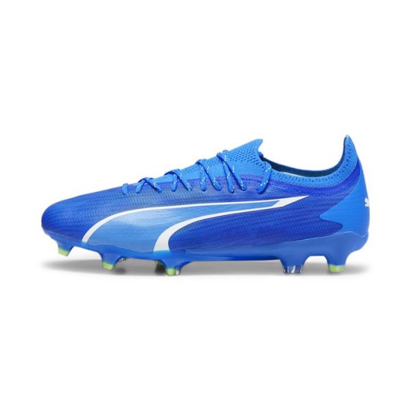 ULTRA ULTIMATE FG/AG Unisex Football Boots in Ultra Blue/White/Pro Green, Size 7, Textile by PUMA Shoes