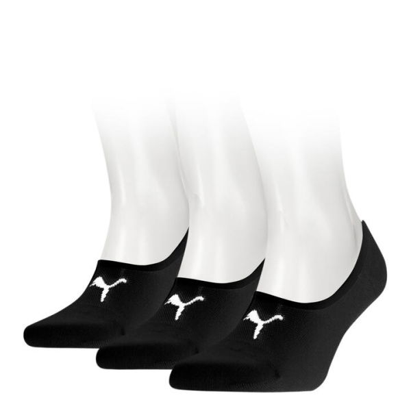 Unisex Footie (3 Pairs) in Black, Size 3.5
