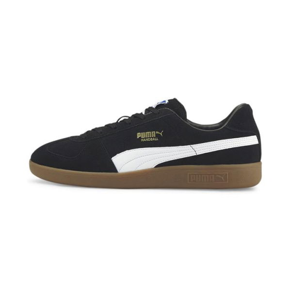 Unisex Handball Shoes in Black/White/Gum, Size 11, Synthetic by PUMA Shoes