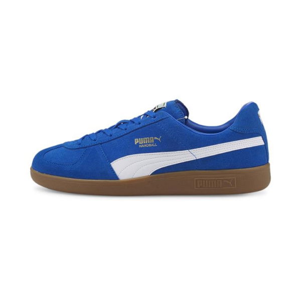 Unisex Handball Shoes in Royal/White/Gum, Size 11.5, Synthetic by PUMA Shoes