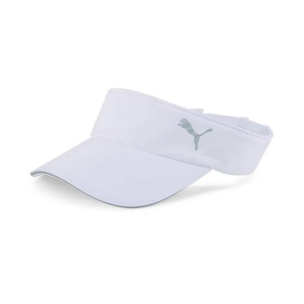 Unisex Running Visor in White, Polyester by PUMA