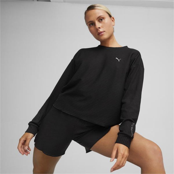 UNWIND STUDIO Women's Pullover Shirt in Black, Size XS, Polyester/Modal/Elastane by PUMA