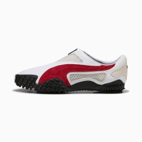 Ur Mostro Unisex Sneakers in White/Dark Crimson, Size 9 by PUMA Shoes