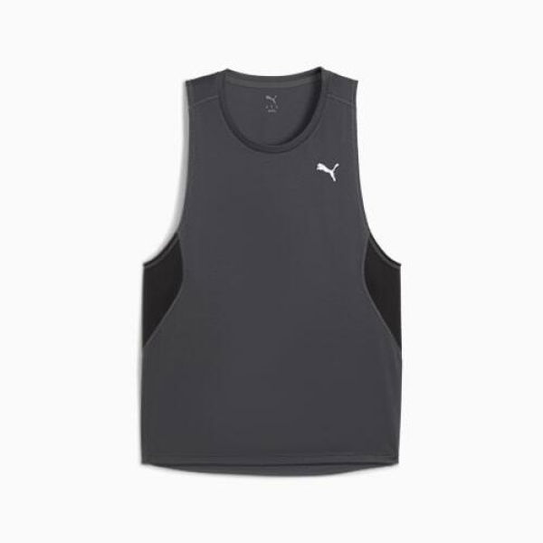 VELOCITY Men's Running Tank Top in Dusky Gray, Size Small, Polyester by PUMA