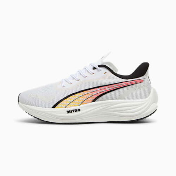 VELOCITY NITROâ„¢ 3 Running Shoes Men in White/Sun Stream, Size 10.5, Textile by PUMA Shoes