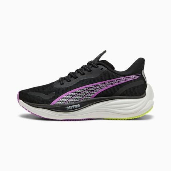 VELOCITY NITROâ„¢ 3 Women's Running Shoes in Black/Pure Magenta, Size 5.5, Textile by PUMA Shoes