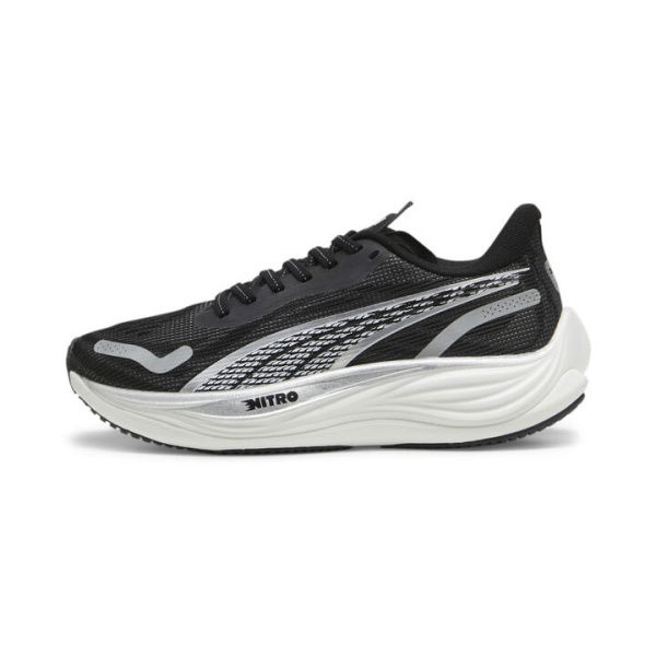 Velocity NITROâ„¢ 3 Women's Running Shoes in Black/Silver/White, Size 6.5 by PUMA Shoes