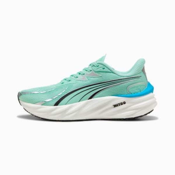 Velocity NITROâ„¢ 4 Running Shoes Women in Mint Melt/Speed Blue, Size 6, Textile by PUMA Shoes