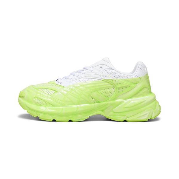 Velophasis Slime Unisex Sneakers in White/Pro Green, Size 6.5, Synthetic by PUMA Shoes