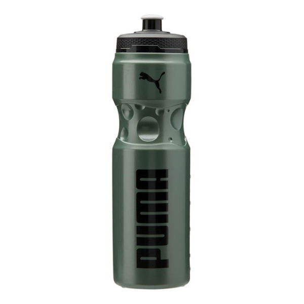 Vertical Water Bottle in Black/Laurel Wreath by PUMA