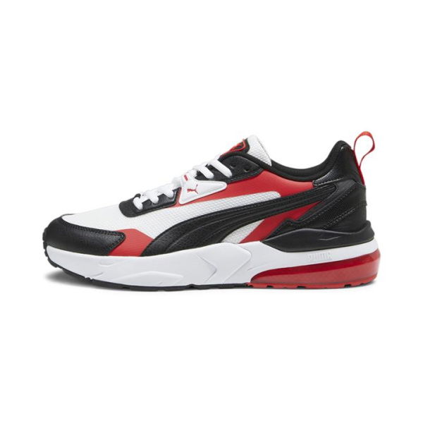 Vis2K Back to Heritage Unisex Sneakers in White/Black/For All Time Red, Size 5.5, Synthetic by PUMA