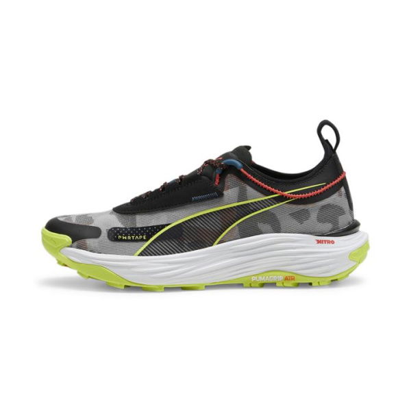 Voyage NITROâ„¢ 3 Men's Trail Running Shoes in Black/Lime Pow/Active Red, Size 11.5 by PUMA Shoes