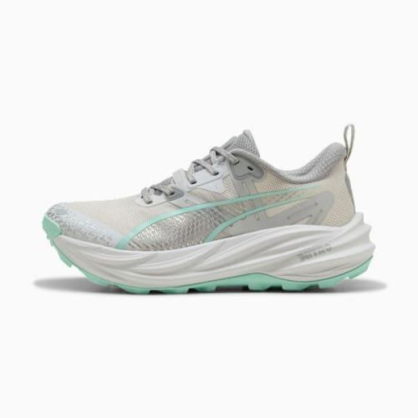 Voyage NITROâ„¢ 4 Running Shoes Women in Feather Gray/Mint Melt/Silver, Size 5.5 by PUMA Shoes