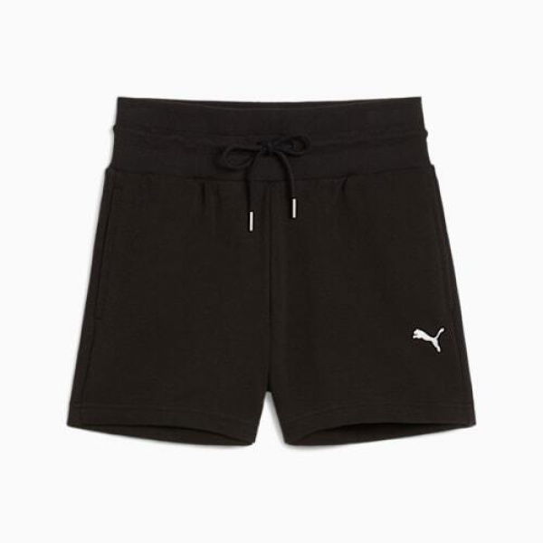 WARDROBE ESS 4 Women's Shorts in Black, Size Medium, Cotton by PUMA