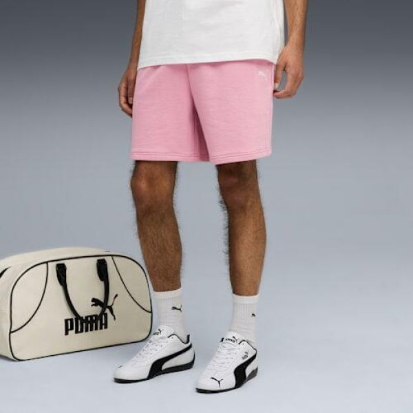 WARDROBE ESSENTIALS Men's Relaxed Shorts 7 in Poised Pink, Size 2XL, Cotton by PUMA