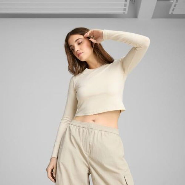 WARDROBE ESSENTIALS Women's Longsleeve Baby T