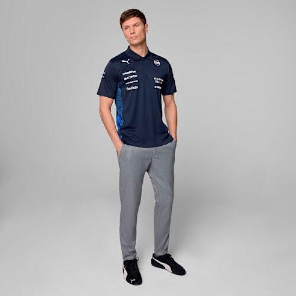 Williams Racing 2025 Men's Replica Polo Top in Navy, Size Small by PUMA