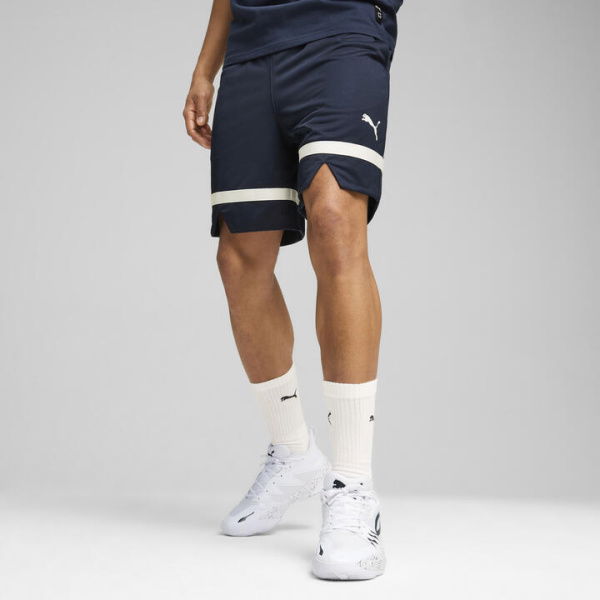 Winning Shot Men's Basketball Shorts in Club Navy, Size Small, Polyester by PUMA