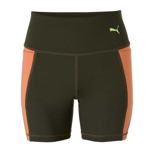 Women's 5 Shorts in Green Moss, Size Small by PUMA