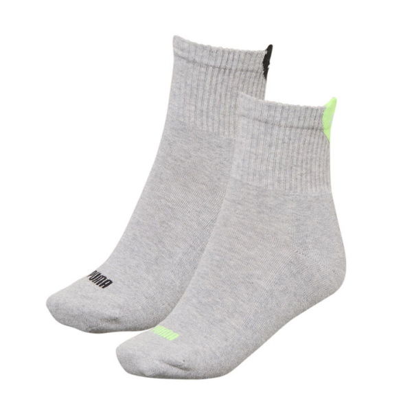 Women's Heart Short Crew Socks 2-pack in Grey Combo, Size 5