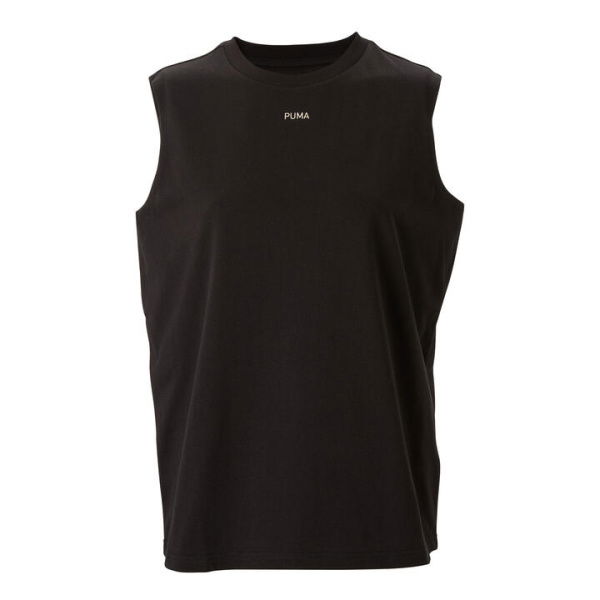 Women's Oversized Tank Top in Black, Size Small by PUMA