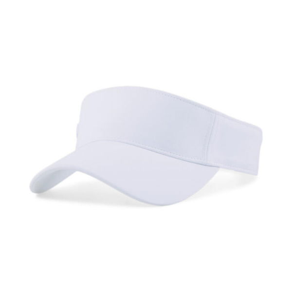 Women's P Golf Visor in White Glow, Polyester by PUMA