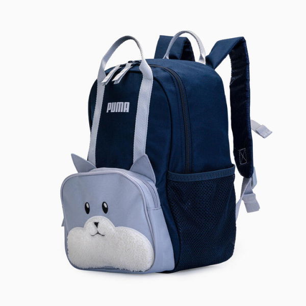 Woodlands Backpack Kids in Club Navy/Gray Fog/Cat, Polyester by PUMA