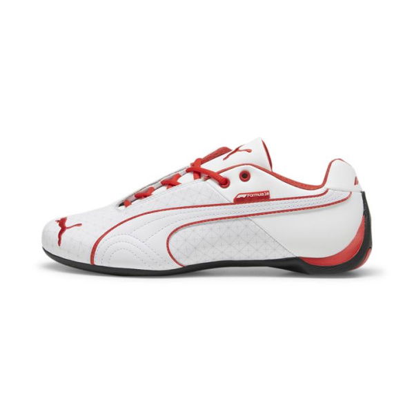 x F1Â® Future Cat Unisex Motorsport Shoes in White/Pop Red, Size 10, Textile by PUMA Shoes