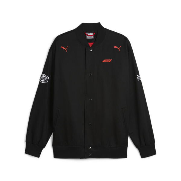 x F1Â® Statement Men's Motorsport Bomber Jacket in Black, Size Large, Polyester by PUMA