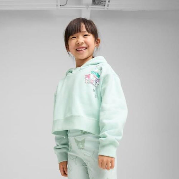 x HELLO KITTY AND FRIENDS Relaxed Graphic Fleece Hoodie - Kids 4