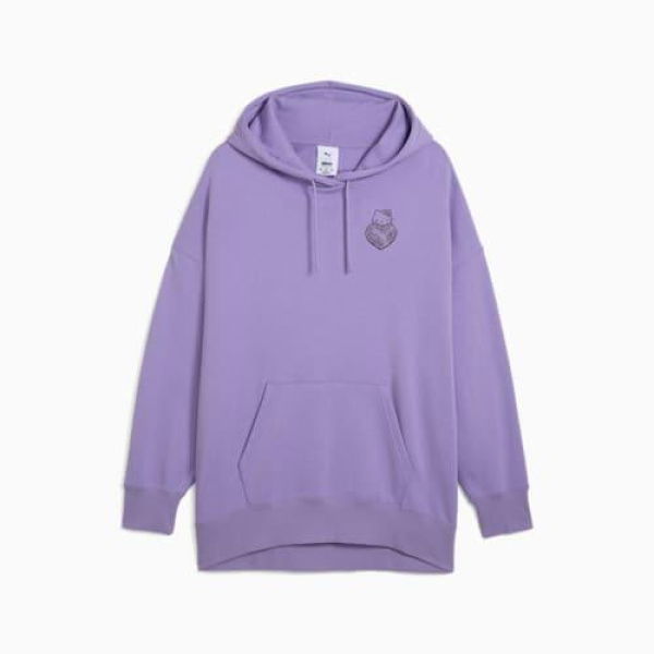 x HELLO KITTY AND FRIENDS Women's Graphic Oversized Hoodie in Lavender Alert, Size XS by PUMA