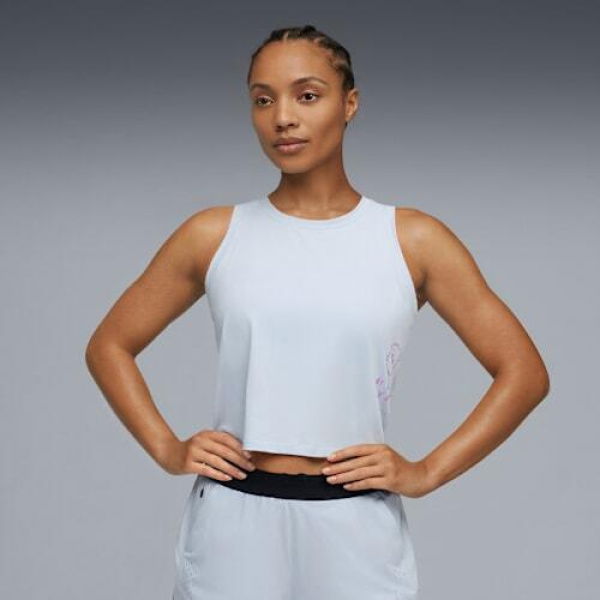x HYROX CLOUDSPUN ThermoAdapt Crop Tank Women Top in Lucite, Size XL, Polyester/Lyocell/Elastane by PUMA