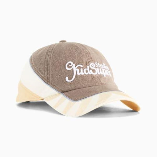 x KIDSUPER Baseball Cap in Flat Bronze/Pebble Path, Cotton by PUMA