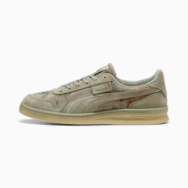 x KIDSUPER Indoor Distressed Unisex Sneakers in Lux Army, Size 6, Textile by PUMA