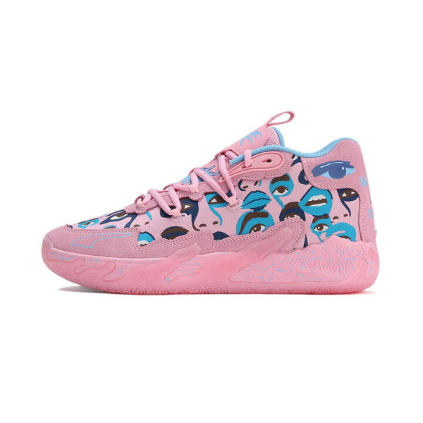 x KidSuper MB.03 Unisex Basketball Shoes in Pink Lilac/Team Light Blue, Size 10, Synthetic by PUMA Shoes