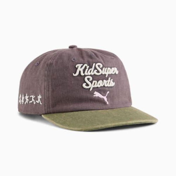 x KIDSUPER Unisex Baseball Cap in Dark Coal, Cotton by PUMA