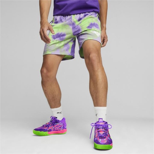 x LAMELO BALL Toxic Men's Basketball Shorts in Team Violet, Size Small, Polyester by PUMA