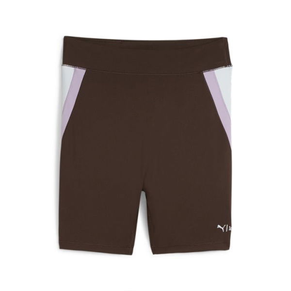 x lemlem Women's Bike Shorts in Dark Chocolate, Size Large, Polyester/Elastane by PUMA